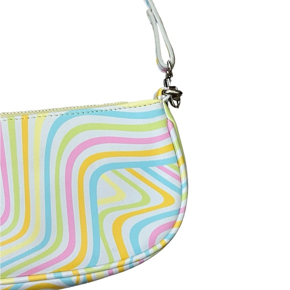 Vintage Y2K 90’s pastel smiley charms small shoulder bag - Picture 8 of 12
